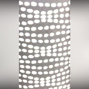 Strands Sterling Fabric Grey & White Geometric Dots Upholstery Fabric Per yard